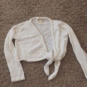 Matilda Jane white tie cardigan. Size 6